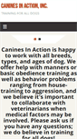 Mobile Screenshot of caninesinaction.com